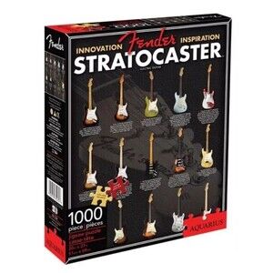 Fender Stratocaster Guitar 1000 piece Jigsaw Puzzle 20" x 27"  Aquarius - Sealed